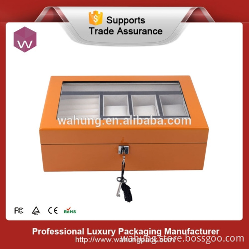 Fancy Fashion Lacquered Ladies Wood Watch Box /Elegant Winder Watch Box For Sale